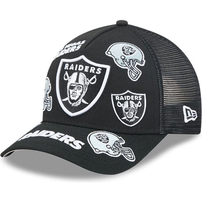 kepsar-bojd-svart-snapback-9forty-m-crown-a-frame-all-over-fran-las-vegas-raiders-nfl-av-new-era