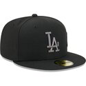 kepsar-platt-svart-justerad-59fifty-side-script-fran-los-angeles-dodgers-mlb-av-new-era