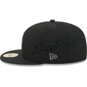 kepsar-platt-svart-justerad-59fifty-side-script-fran-los-angeles-dodgers-mlb-av-new-era