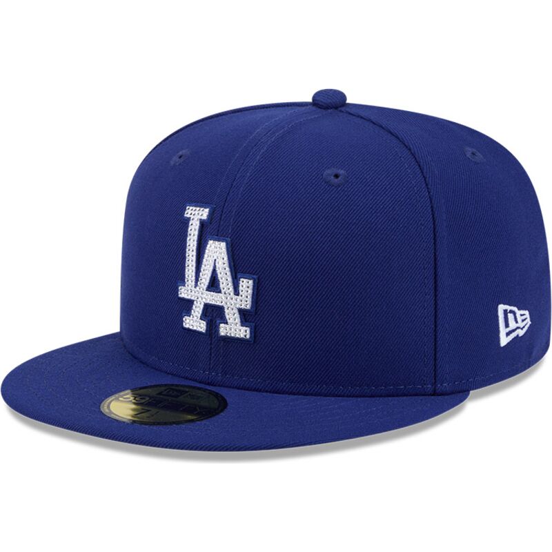 kepsar-platt-bla-justerad-59fifty-rhinstone-badge-fran-los-angeles-dodgers-mlb-av-new-era