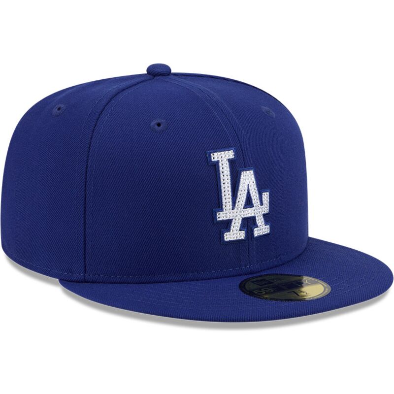 kepsar-platt-bla-justerad-59fifty-rhinstone-badge-fran-los-angeles-dodgers-mlb-av-new-era
