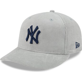 Kepsar böjd grå justerad 59FIFTY Cord från New York Yankees MLB av New Era