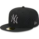 kepsar-platt-svart-justerad-59fifty-side-script-fran-new-york-yankees-mlb-av-new-era