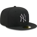 kepsar-platt-svart-justerad-59fifty-side-script-fran-new-york-yankees-mlb-av-new-era