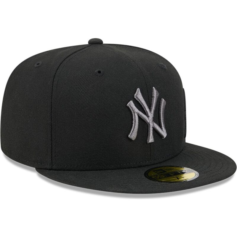 kepsar-platt-svart-justerad-59fifty-side-script-fran-new-york-yankees-mlb-av-new-era