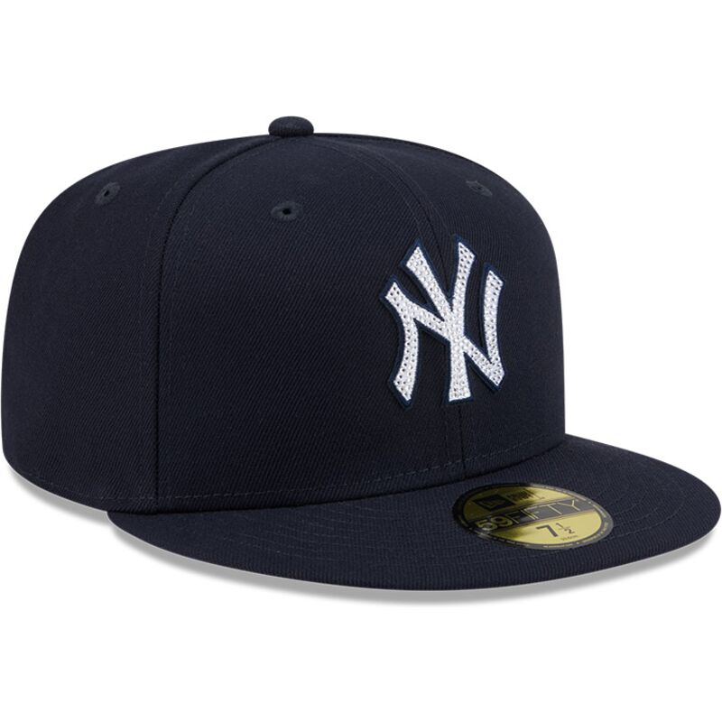 kepsar-platt-marinbla-justerad-59fifty-rhinestone-badge-fran-new-york-yankees-mlb-av-new-era