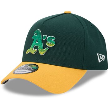Kepsar böjd grön snapback 9FORTY A Frame NA Lifestyle F1 från Oakland Athletics MLB av New Era