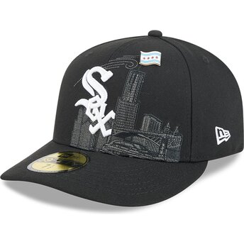 Kepsar böjd svart justerad 59FIFTY Pin NA Lifestyle F1 från Chicago White Sox MLB av New Era