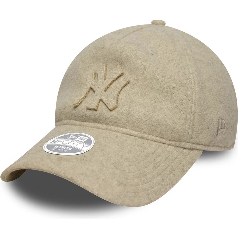 kepsar-bojd-beige-justerbart-band-9twenty-a-frame-melton-luxe-fran-new-york-yankees-mlb-av-new-era