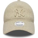 kepsar-bojd-beige-justerbart-band-9twenty-a-frame-melton-luxe-fran-new-york-yankees-mlb-av-new-era