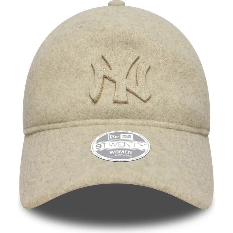 kepsar-bojd-beige-justerbart-band-9twenty-a-frame-melton-luxe-fran-new-york-yankees-mlb-av-new-era