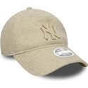 kepsar-bojd-beige-justerbart-band-9twenty-a-frame-melton-luxe-fran-new-york-yankees-mlb-av-new-era