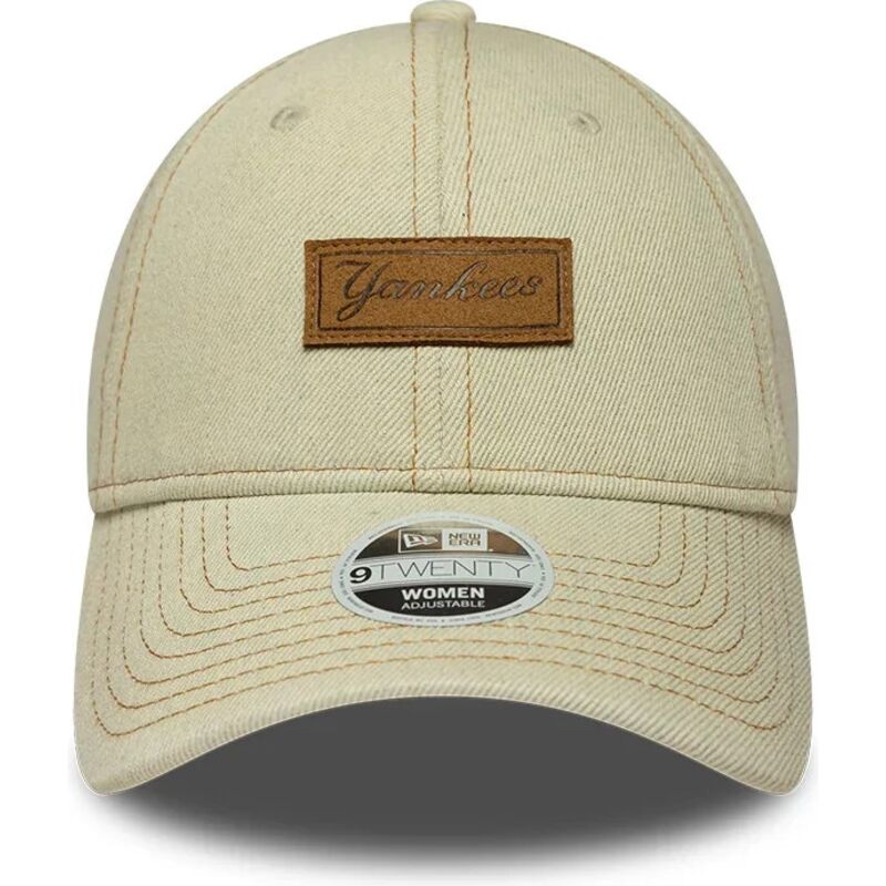 kepsar-bojd-beige-justerbart-band-9twenty-denim-fran-new-york-yankees-mlb-av-new-era