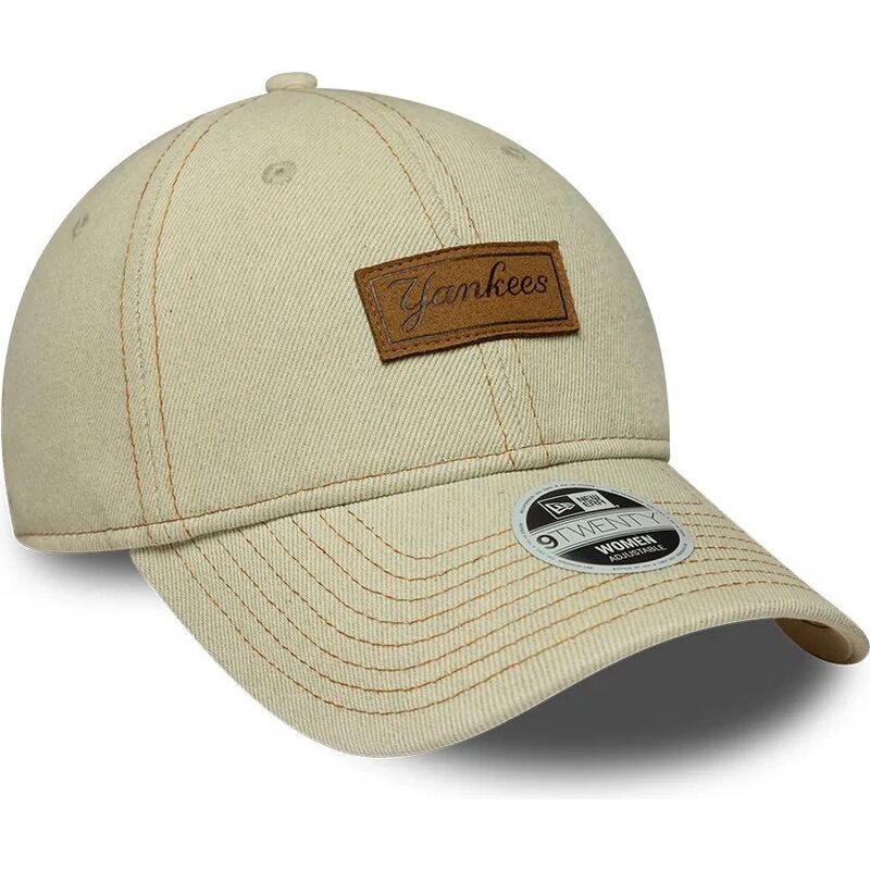 kepsar-bojd-beige-justerbart-band-9twenty-denim-fran-new-york-yankees-mlb-av-new-era