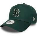 kepsar-bojd-gron-snapback-e-frame-team-outline-fran-new-york-yankees-mlb-av-new-era
