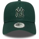 kepsar-bojd-gron-snapback-e-frame-team-outline-fran-new-york-yankees-mlb-av-new-era