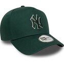 kepsar-bojd-gron-snapback-e-frame-team-outline-fran-new-york-yankees-mlb-av-new-era