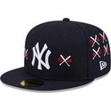 kepsar-platt-marinbla-justerad-59fifty-spike-lee-crossed-bats-fran-new-york-yankees-mlb-av-new-era