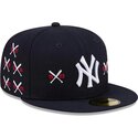 kepsar-platt-marinbla-justerad-59fifty-spike-lee-crossed-bats-fran-new-york-yankees-mlb-av-new-era