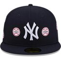 kepsar-platt-marinbla-justerad-59fifty-spike-lee-patches-fran-new-york-yankees-mlb-av-new-era