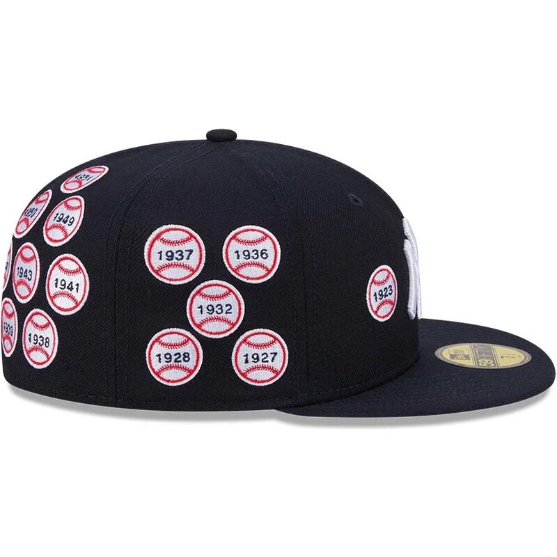 kepsar-platt-marinbla-justerad-59fifty-spike-lee-patches-fran-new-york-yankees-mlb-av-new-era