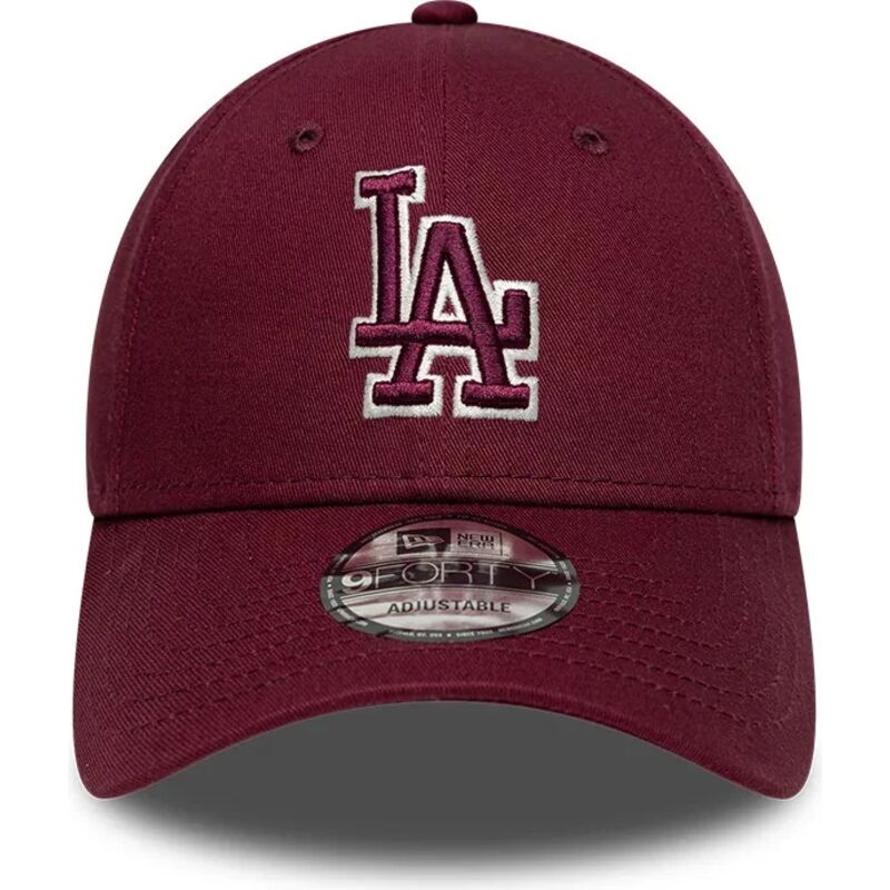 kepsar-bojd-rod-justerbart-band-9forty-team-outline-fran-los-angeles-dodgers-mlb-av-new-era