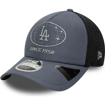 Kepsar böjd grå snapback 9FORTY Apex Graphic från Los Angeles Dodgers MLB av New Era