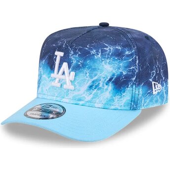 Kepsar böjd blå snapback 9FIFTY A Frame Deep Water från Los Angeles Dodgers MLB av New Era