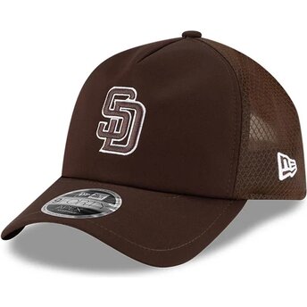Kepsar böjd brun snapback 9FORTY APEX Batting Practice från San Diego Padres MLB av New Era
