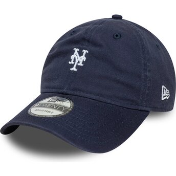 Kepsar böjd marinblå justerbart band 9TWENTY Washed Mini från New York Mets MLB av New Era