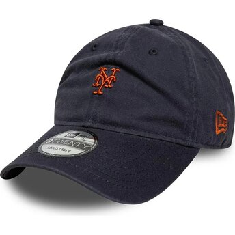Kepsar böjd marinblå justerbart band 9TWENTY Mini från New York Mets MLB av New Era