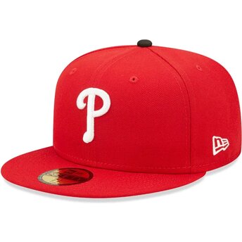 Kepsar platt röd justerad 59FIFTY AC Perf från Philadelphia Phillies MLB av New Era