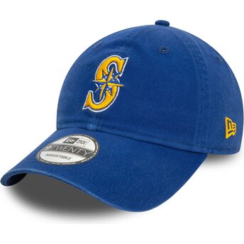 Kepsar böjd blå justerbart band 9TWENTY Core Classic från Seattle Mariners MLB av New Era