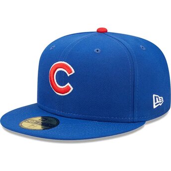 Kepsar platt blå justerad 59FIFTY AC Perf från Chicago Cubs MLB av New Era