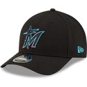 kepsar-bojd-svart-snapback-9forty-m-crown-player-replica-fran-miami-marlins-mlb-av-new-era