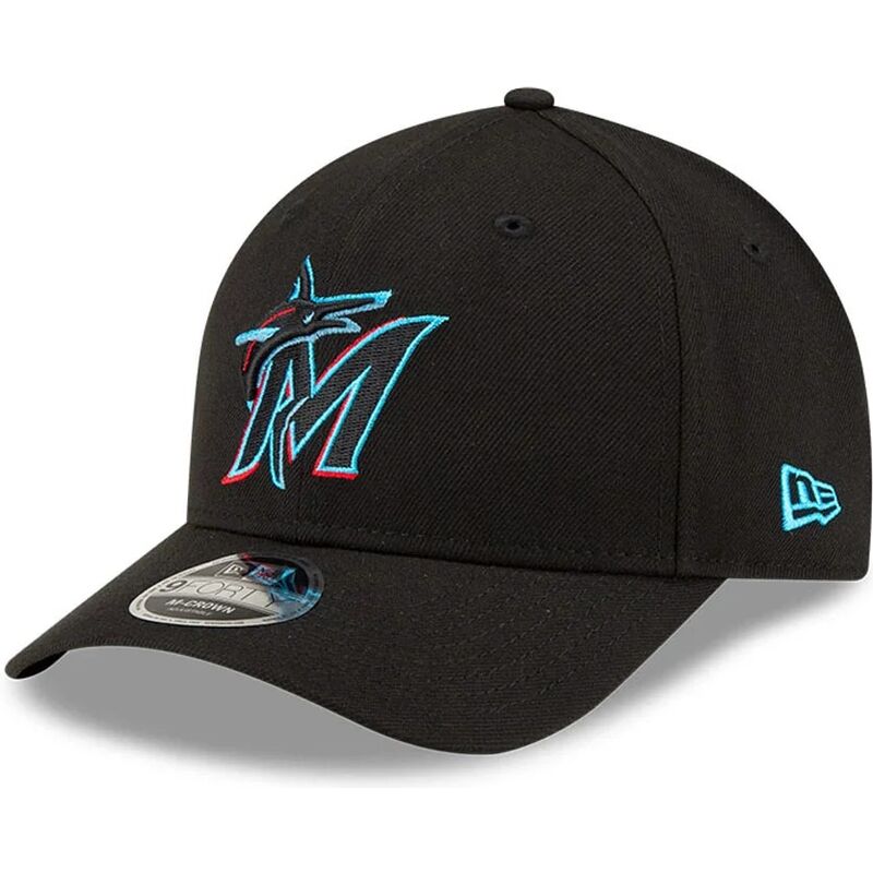 kepsar-bojd-svart-snapback-9forty-m-crown-player-replica-fran-miami-marlins-mlb-av-new-era