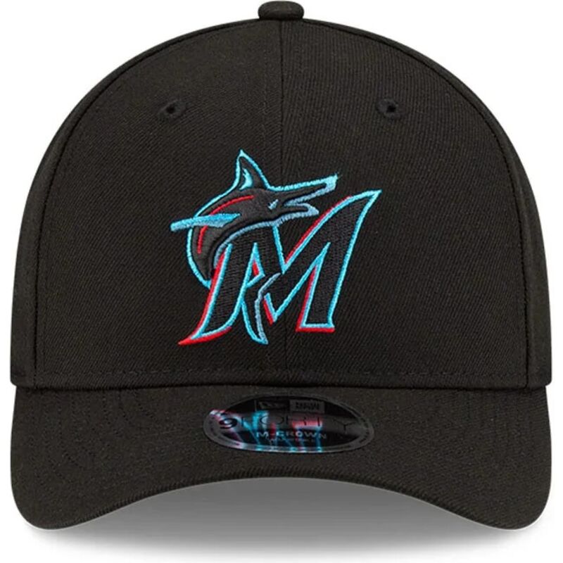 kepsar-bojd-svart-snapback-9forty-m-crown-player-replica-fran-miami-marlins-mlb-av-new-era