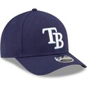 kepsar-bojd-marinbla-snapback-9forty-m-crown-player-replica-fran-tampa-bay-rays-mlb-av-new-era