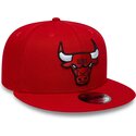 kepsar-platt-rod-snapback-9fifty-fran-chicago-bulls-nba-av-new-era
