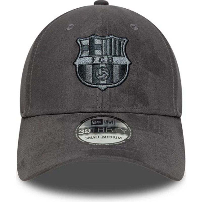 kepsar-bojd-gra-justerad-39thirty-faux-suede-fran-fc-barcelona-laliga-av-new-era