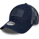 kepsar-bojd-marinbla-justerbart-band-9twenty-patterned-denim-fran-red-bull-racing-formula-1-av-new-era