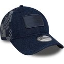 kepsar-bojd-marinbla-justerbart-band-9twenty-patterned-denim-fran-red-bull-racing-formula-1-av-new-era