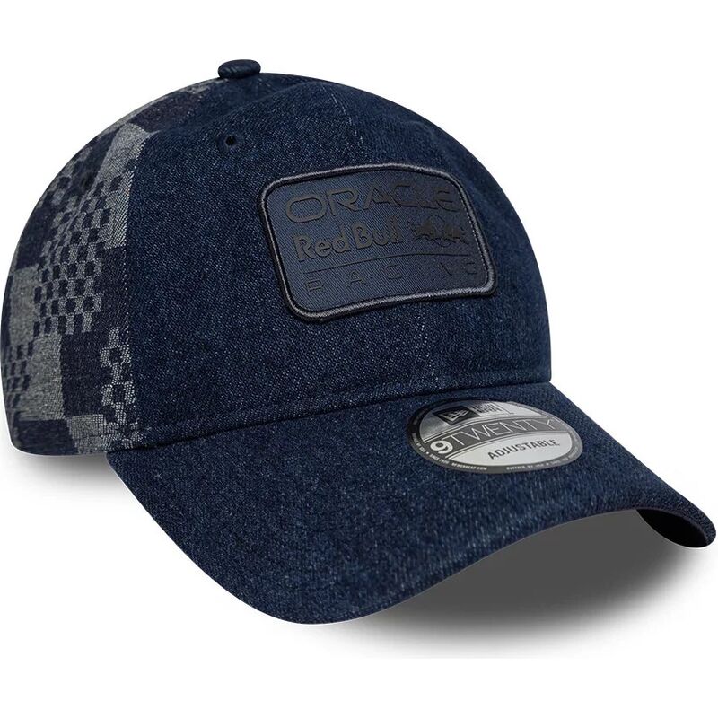 kepsar-bojd-marinbla-justerbart-band-9twenty-patterned-denim-fran-red-bull-racing-formula-1-av-new-era