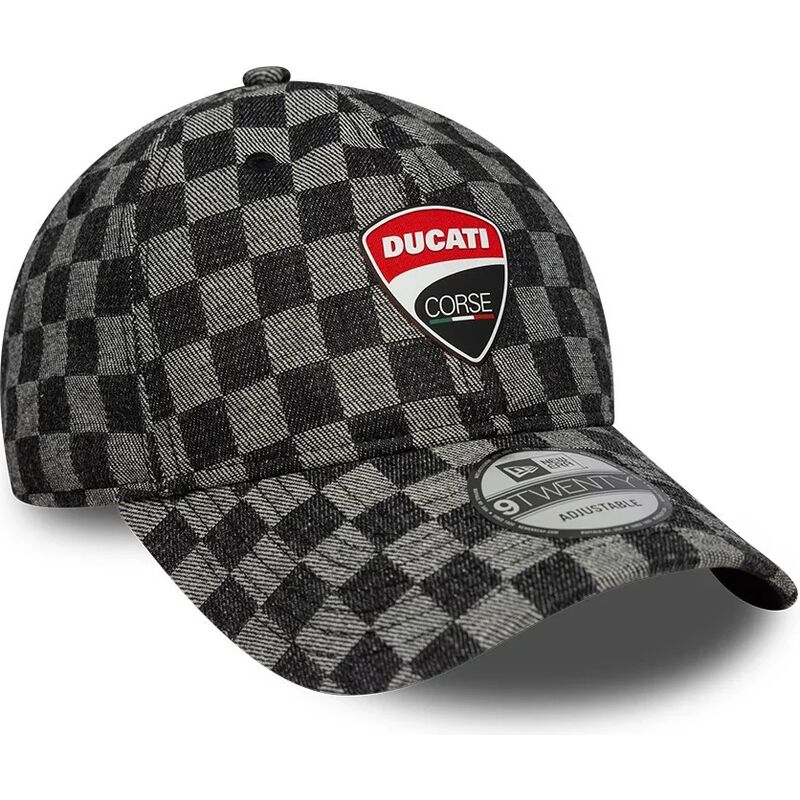 kepsar-bojd-svart-justerbart-band-9twenty-check-fran-ducati-motor-motogp-av-new-era