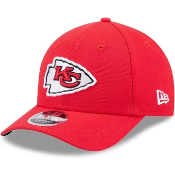 Kepsar böjd röd snapback 9FORTY M-Crown Team från Kansas City Chiefs NFL av New Era