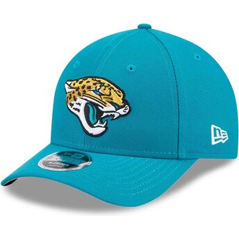 Kepsar böjd blå snapback 9FORTY M-Crown Team från Jacksonville Jaguars NFL av New Era