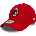 kepsar-bojd-rod-justerbart-band-for-barn-9forty-core-fran-ac-milan-serie-a-av-new-era