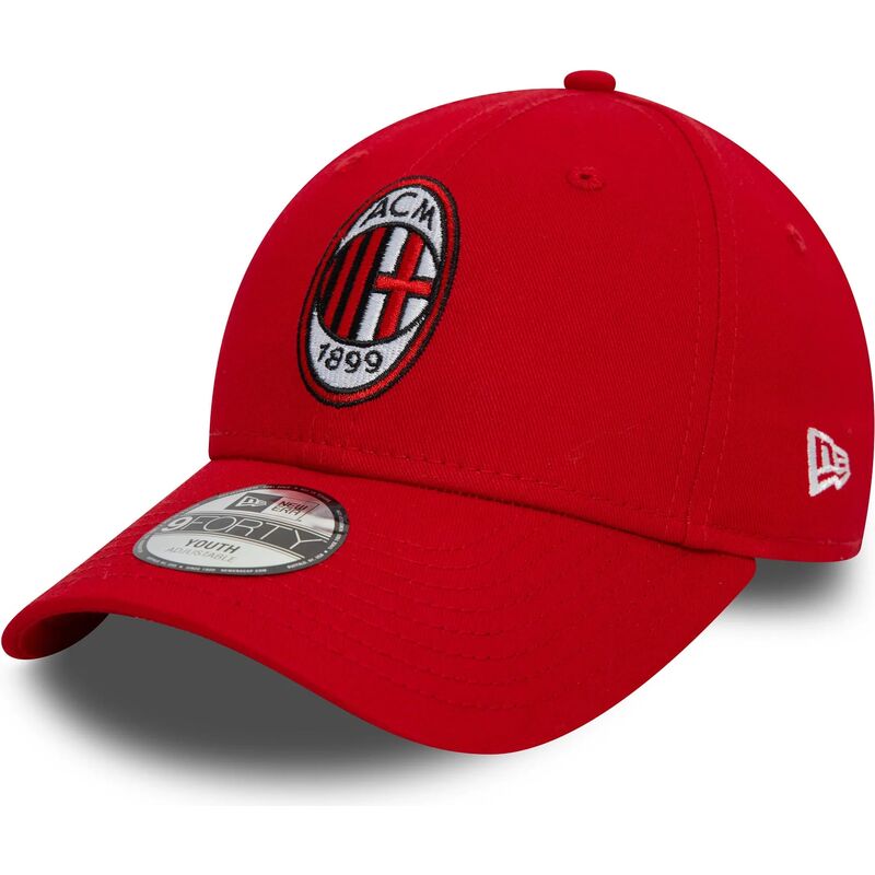 kepsar-bojd-rod-justerbart-band-for-barn-9forty-core-fran-ac-milan-serie-a-av-new-era