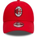 kepsar-bojd-rod-justerbart-band-for-barn-9forty-core-fran-ac-milan-serie-a-av-new-era