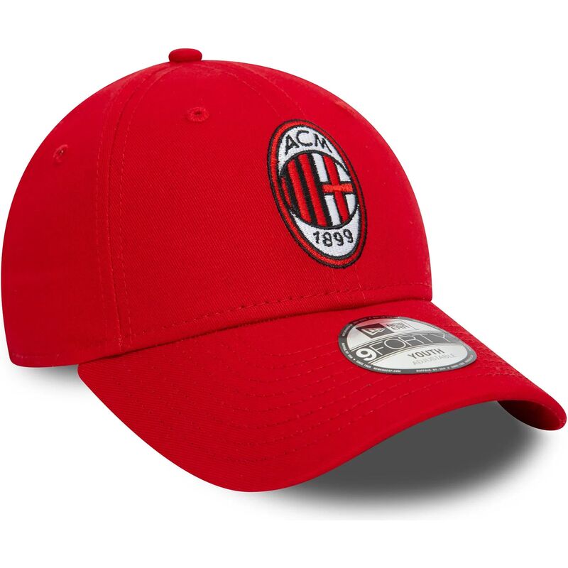 kepsar-bojd-rod-justerbart-band-for-barn-9forty-core-fran-ac-milan-serie-a-av-new-era